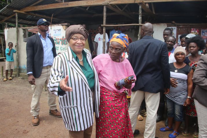 President Sirleaf Concludes County Tour; Dedicates Development Projects 